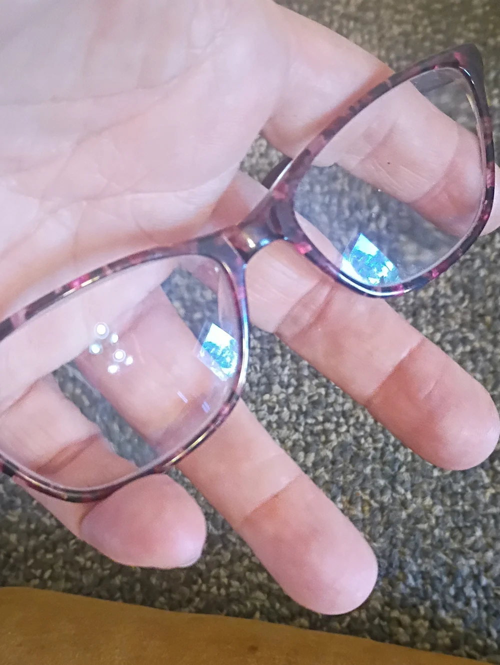 Bloom optics Cat-Eye Burgundy Glasses Frames Only.